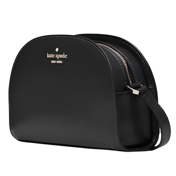 KATE SPADE • Black Perry Saffiano Leather Dome Crossbody Shoulder Bag Satchel - Picture 5 of 5